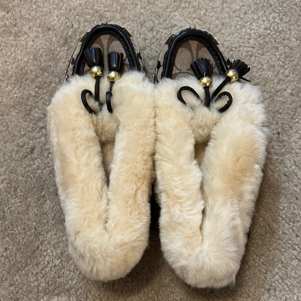 Coach Fiona slippers size 6